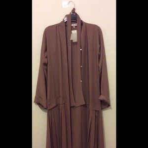 Abaya buth pink/ brown abaya EID